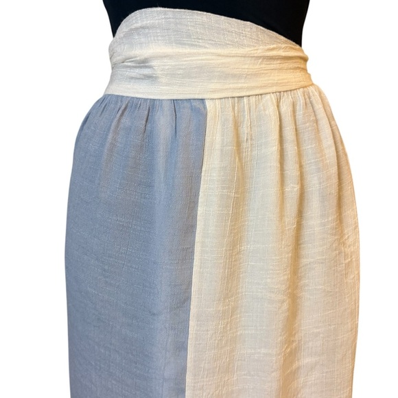 Multi Colored Stripe Maxi Wrap Skirt Casual - Picture 4 of 10